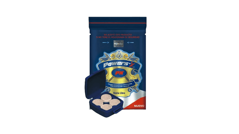 Pastillas potenciadoras power x 4 unidades