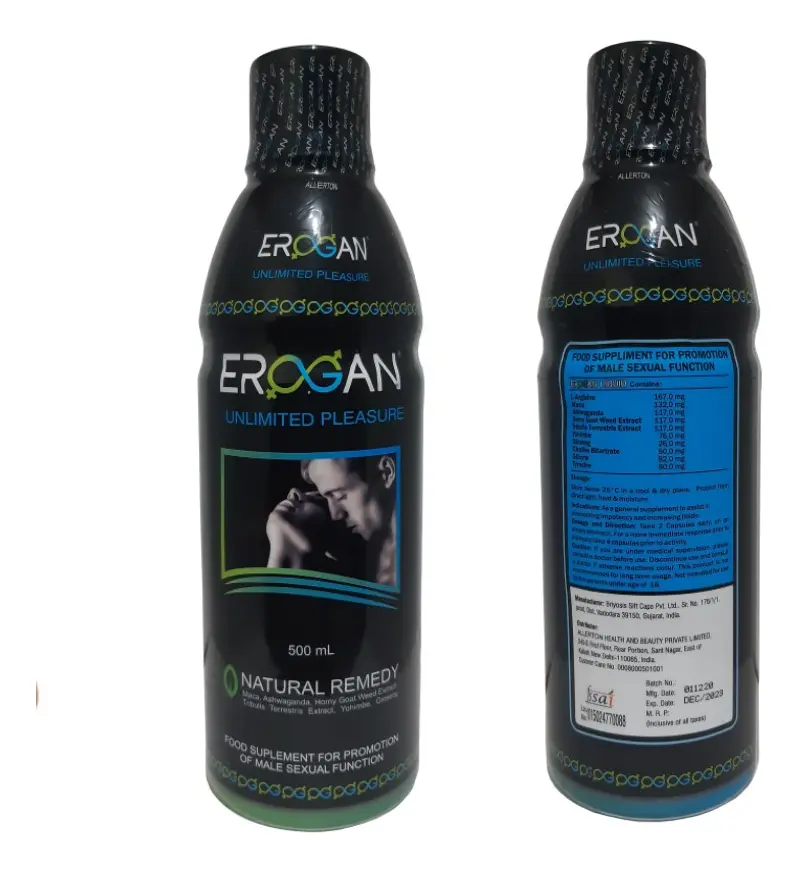 Potencializador Erogan potentes erecciones
