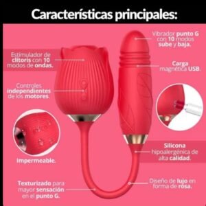 Flor doble uso succionador y penetracion