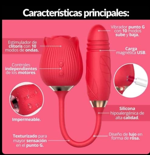 Flor doble uso succionador y penetracion