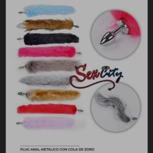 Cola de zorra con plug anal