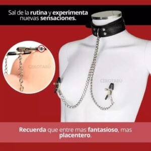 Collar con pinzas pezoneras